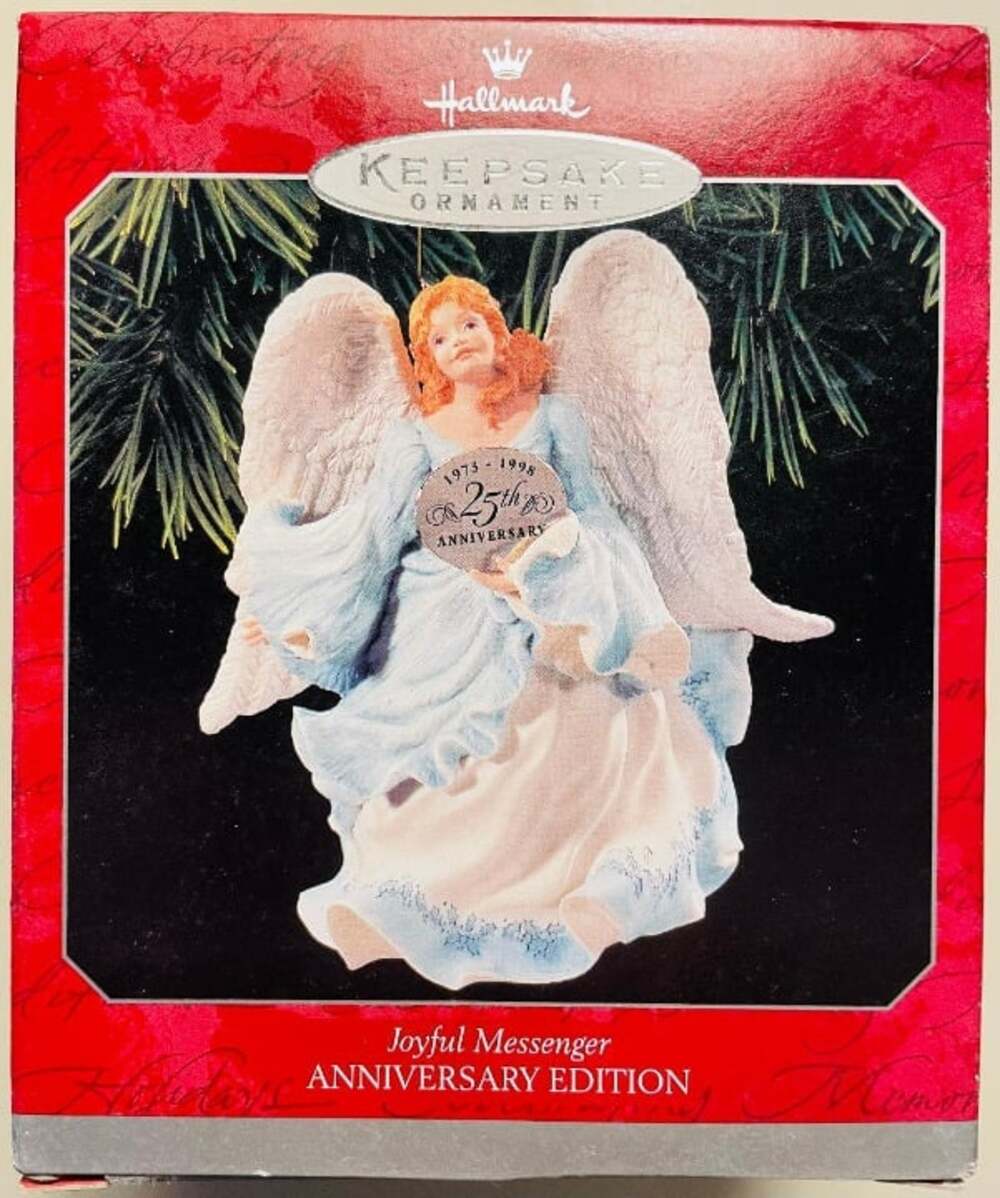 NEW Vintage Hallmark Ornament 1998 "Joyful Messenger" 25th Anniversary Edition